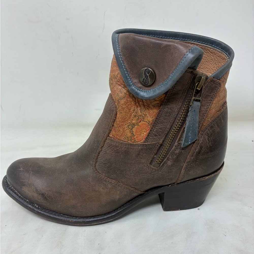 Sonora Brown Leather Ankle Boots